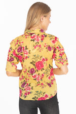 Load image into Gallery viewer, Floral Print Button-Down Shirt
