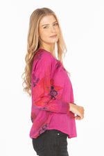 Load image into Gallery viewer, Vintage Floral Printed V-neck Tunic
