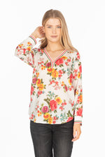 Load image into Gallery viewer, Floral Printed V-neck Tunic
