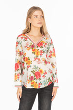 Load image into Gallery viewer, Floral Printed V-neck Tunic
