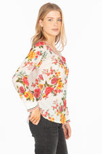 Load image into Gallery viewer, Floral Printed V-neck Tunic
