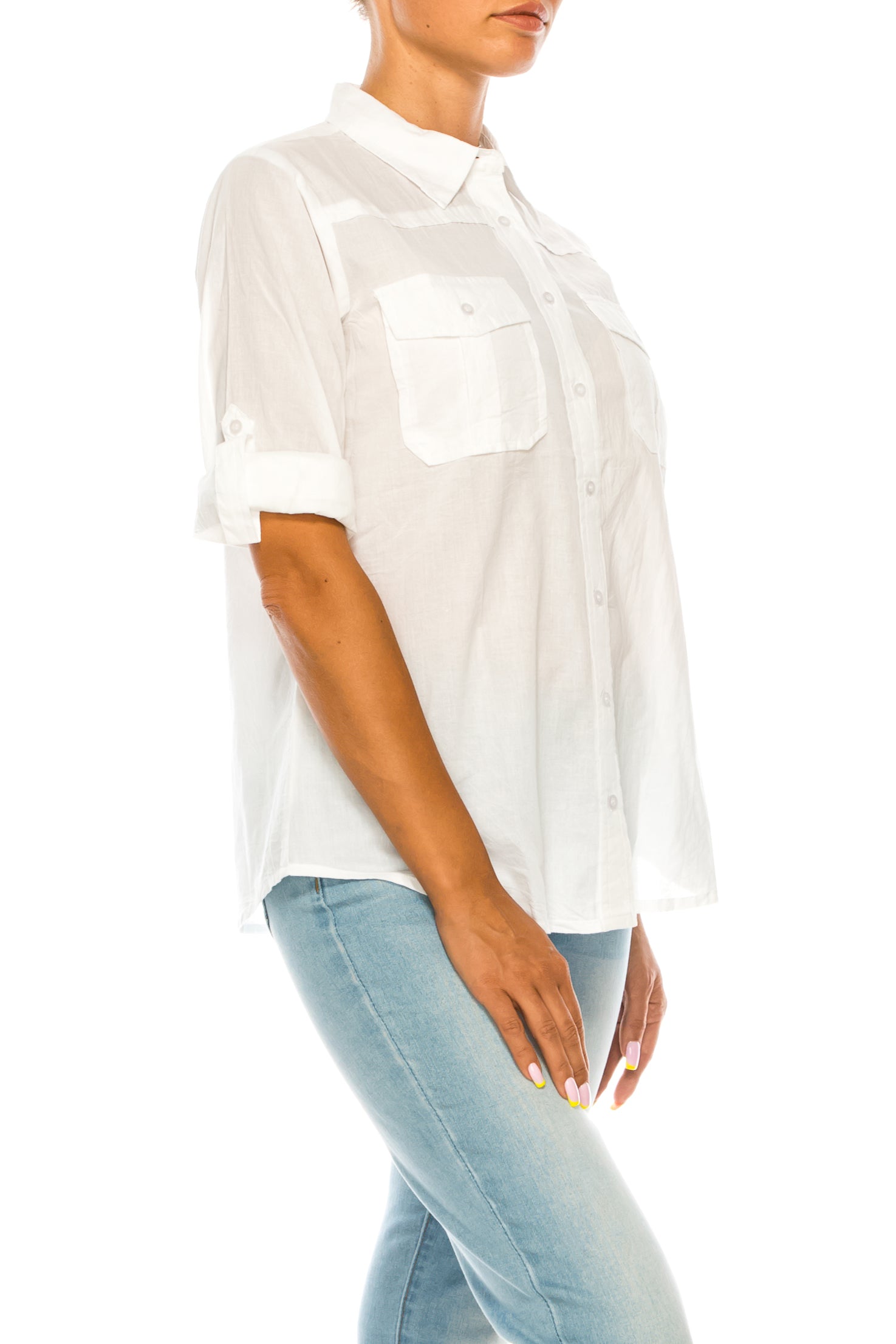 White Button-Down Shirt