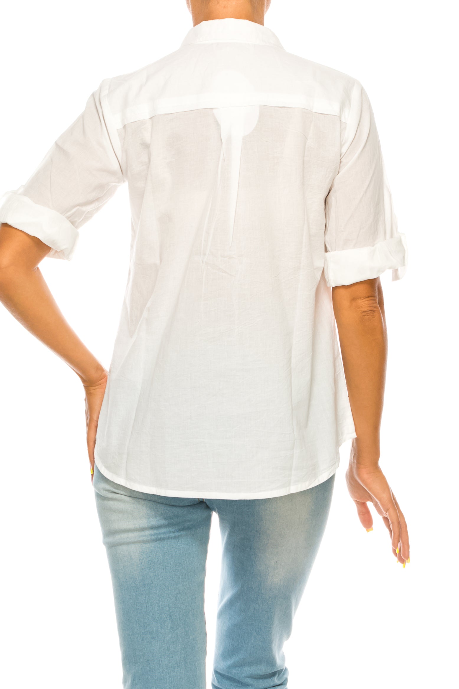 White Button-Down Shirt