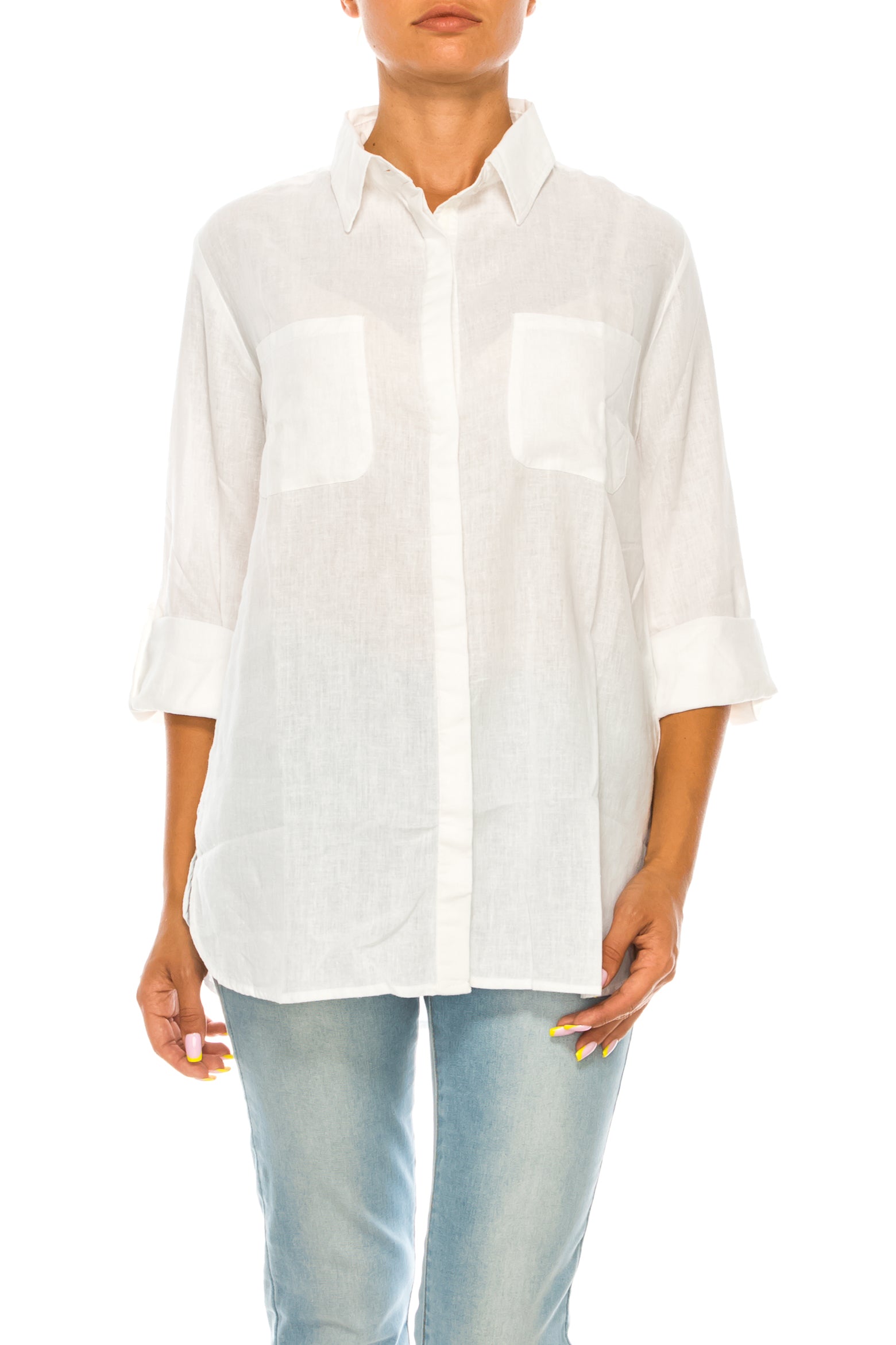 White Linen Shirt