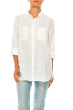 Load image into Gallery viewer, White Linen Shirt
