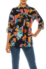 Load image into Gallery viewer, Floral Printed Button-Down Shirt
