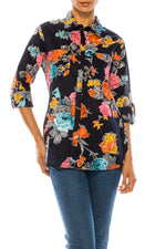 Load image into Gallery viewer, Floral Printed Button-Down Shirt
