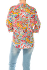 Load image into Gallery viewer, Paisley Printed Tunic with Embroidery
