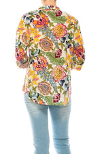 Load image into Gallery viewer, Ivory Floral Printed Tunic with Embroidery
