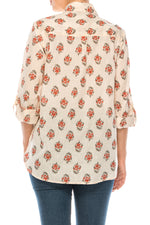 Load image into Gallery viewer, Floral Printed Shirt with Embroidery
