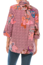 Load image into Gallery viewer, Printed Button-Down Shirt with Vintage Wash
