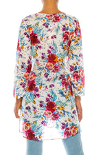 Load image into Gallery viewer, Boho Tunic with Floral Embroidery
