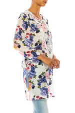 Load image into Gallery viewer, Boho Tunic with Floral Embroidery
