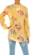 Load image into Gallery viewer, Vintage Boho Blouse with Embroidery and Drawstrings
