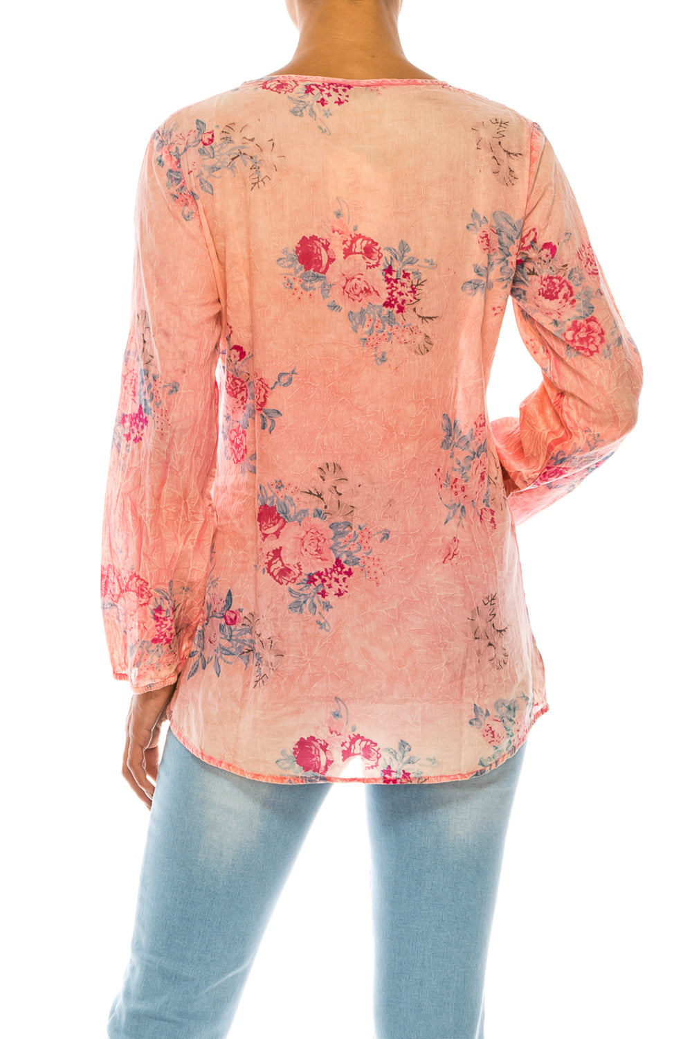 Vintage Boho Blouse with Embroidery and Drawstrings