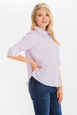 Load image into Gallery viewer, Embroidered Button-Down Shirt with Vintage Wash
