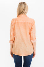 Load image into Gallery viewer, Textured Top with Lace Inserts and Pin Tucks
